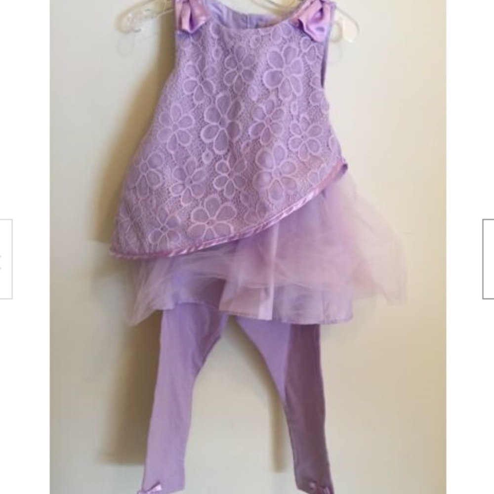 Lavender by US Angels Toddler Girls 2PC Outfit